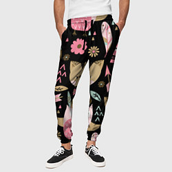 Брюки на резинке мужские Лесные друзья, цвет: 3D-принт — фото 2
