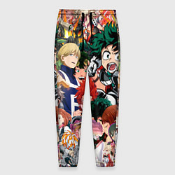 Брюки на резинке мужские Моя геройская академия, цвет: 3D-принт