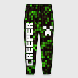 Брюки на резинке мужские MINECRAFT CREEPER, цвет: 3D-принт