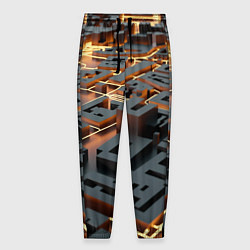 Мужские брюки 3D абстрактная схема