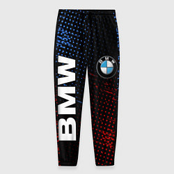 Брюки на резинке мужские BMW ТЕКСТУРА, цвет: 3D-принт