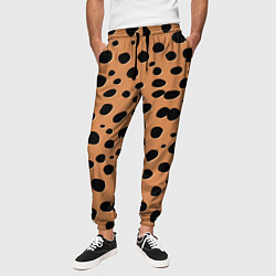 Брюки на резинке мужские Леопард, цвет: 3D-принт — фото 2