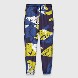 Брюки на резинке мужские Пятна, цвет: 3D-принт