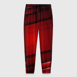 Мужские брюки 3D red Абстрактные линии