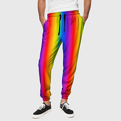 Брюки на резинке мужские Color gradient, цвет: 3D-принт — фото 2