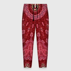 Мужские брюки Красно-розовый калейдоскоп