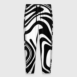 Мужские брюки Черно-белые полосы Black and white stripes