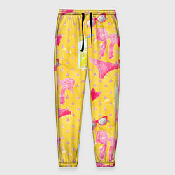 Брюки на резинке мужские Женские летние штучки, цвет: 3D-принт