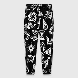 Мужские брюки EXO BAND SYMBOL PATTERN WHITE K-POP