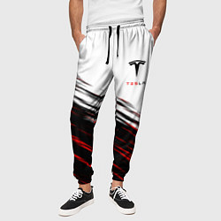 Брюки на резинке мужские Tesla sport размытость, цвет: 3D-принт — фото 2
