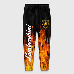 Мужские брюки Lamborghini пламя огня