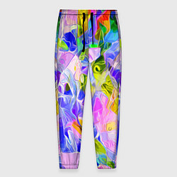 Мужские брюки Красочный цветочный узор Весна - Лето 2023 Colorfu