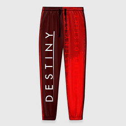 Мужские брюки ДЕСТИНИ 2 в красных тонах и паттерном на фоне