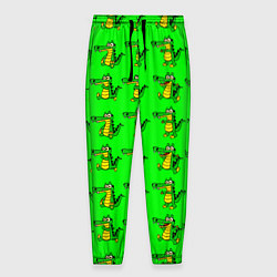 Брюки на резинке мужские EMOTIONAL CROCODILES, цвет: 3D-принт