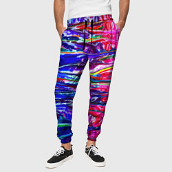 Брюки на резинке мужские Красочный авангардный паттерн Fashion trend, цвет: 3D-принт — фото 2
