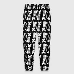 Мужские брюки Скелет кошки - Halloween pattern
