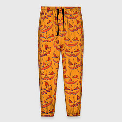 Брюки на резинке мужские Halloween Pumpkin Pattern, цвет: 3D-принт