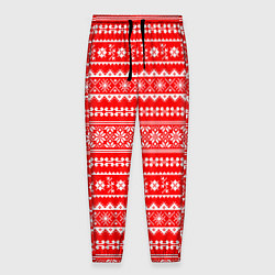 Брюки на резинке мужские Jacquard pattern, цвет: 3D-принт