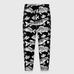 Мужские брюки Городской паттерн о рыбалке