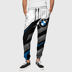 Брюки на резинке мужские БМВ - спортивная униформа, цвет: 3D-принт — фото 2