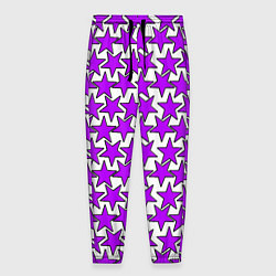 Мужские брюки Ретро звёзды фиолетовые