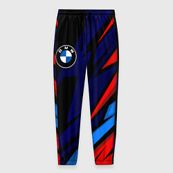 Брюки на резинке мужские BMW - m colors and black, цвет: 3D-принт