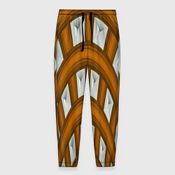 Брюки на резинке мужские Деревянные своды, цвет: 3D-принт