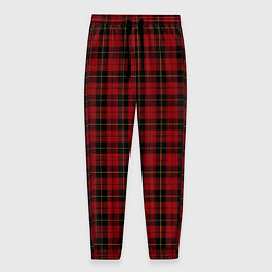 Брюки на резинке мужские Pajama pattern red, цвет: 3D-принт