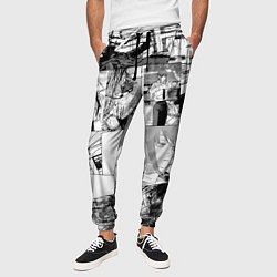 Брюки на резинке мужские Человек Бензопила манга, цвет: 3D-принт — фото 2