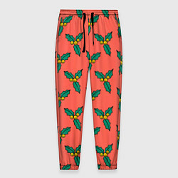 Мужские брюки Ягоды остролиста
