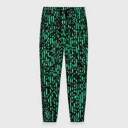 Мужские брюки Абстрактный полосатый зелёный