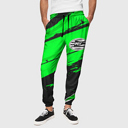 Брюки на резинке мужские PSV sport green, цвет: 3D-принт — фото 2