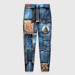 Брюки на резинке мужские Значок архитектора на джинсах, цвет: 3D-принт
