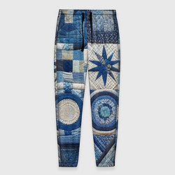 Мужские брюки Denim patchwork - ai art