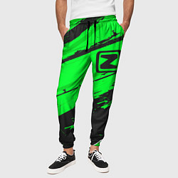 Брюки на резинке мужские Zotye sport green, цвет: 3D-принт — фото 2