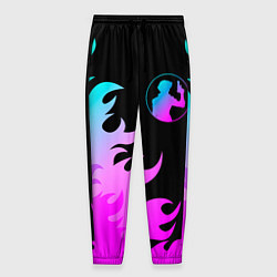 Мужские брюки Cowboy Bebop неоновый огонь