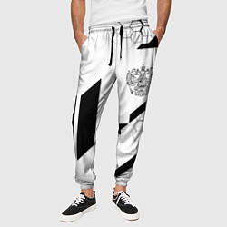 Брюки на резинке мужские Герб Рф текстура геймер, цвет: 3D-принт — фото 2