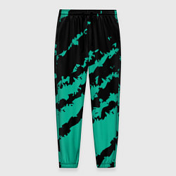 Мужские брюки The color is black and turquoise