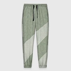Мужские брюки Светлый серо-зелёный абстрактный