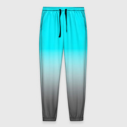 Мужские брюки Серо-голубой светлый градиент