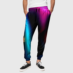 Брюки на резинке мужские Multicoloured, цвет: 3D-принт — фото 2
