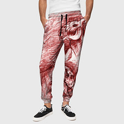 Брюки на резинке мужские Черепа лошадей - эскиз, цвет: 3D-принт — фото 2