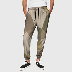 Брюки на резинке мужские Цветной графический паттерн мозаика, цвет: 3D-принт — фото 2