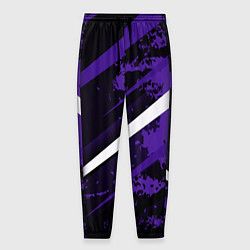 Мужские брюки Color black purple line