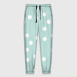 Брюки на резинке мужские Снежная морская пена, цвет: 3D-принт