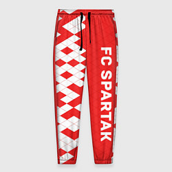 Брюки на резинке мужские ФК Спартак Москва текстура, цвет: 3D-принт