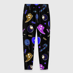 Мужские брюки Halloween blue black pumpkin