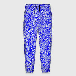 Мужские брюки Ярко-синий текстура хлопья