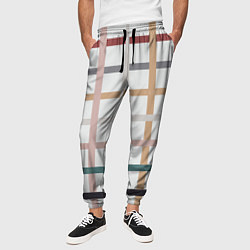 Брюки на резинке мужские Плетенка пастельная, цвет: 3D-принт — фото 2