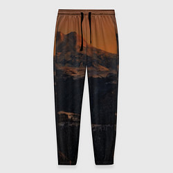 Брюки на резинке мужские Эльбрус, цвет: 3D-принт